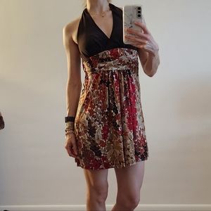 EUC - brown summer cocktail dress